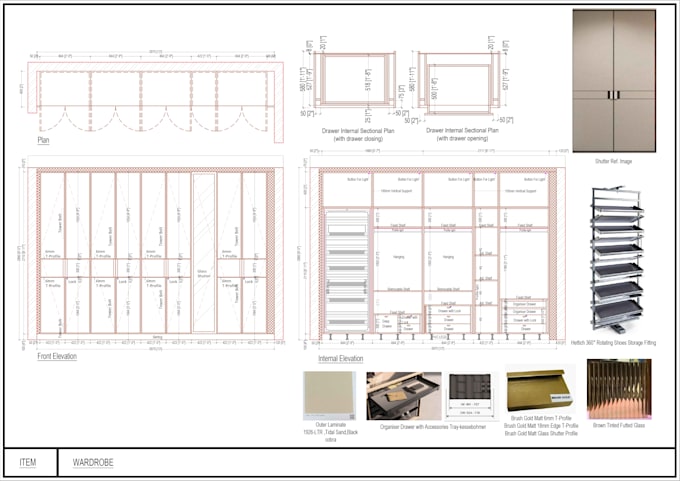 create professional modular furniture production drawings
