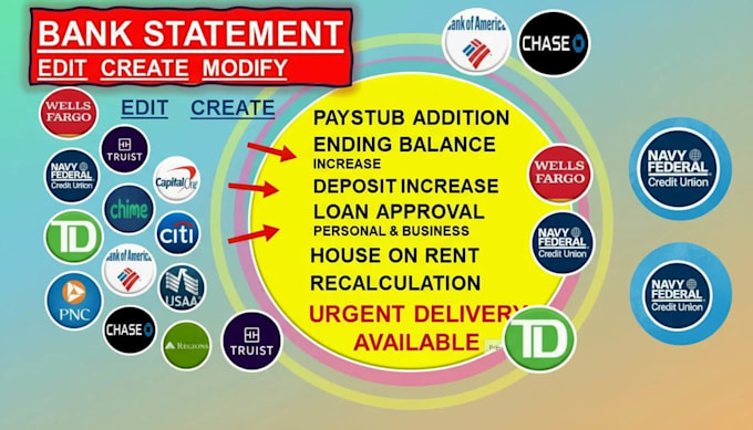 reconcile bank statement PDF to editable format