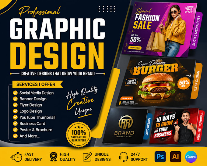 Create professional graphic design for your brand by Abidemidesig01 ...
