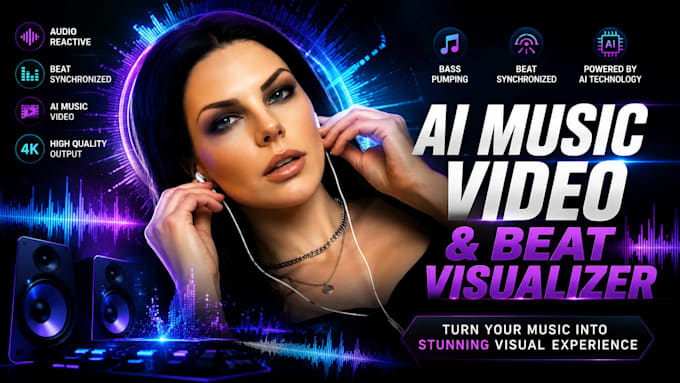 create an audio reactive ai music video or beat visualizer