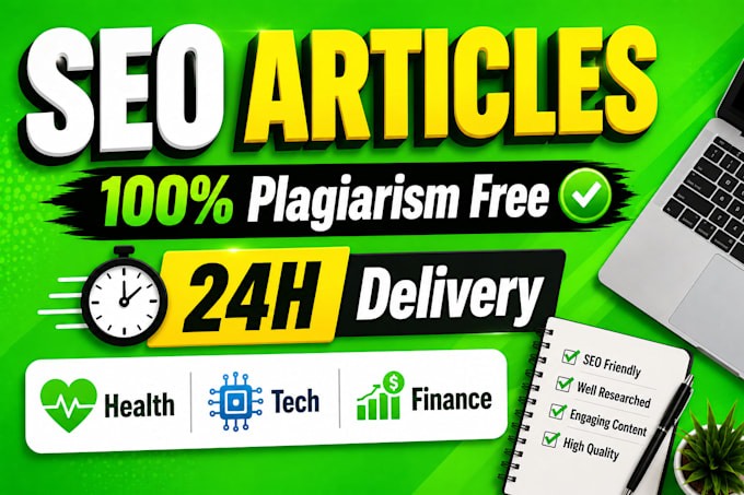 write SEO blog posts for health tech and finance