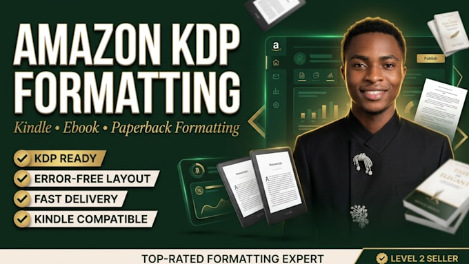 do book formatting, kindle ebook formatting, paperback formatting for amazon kdp