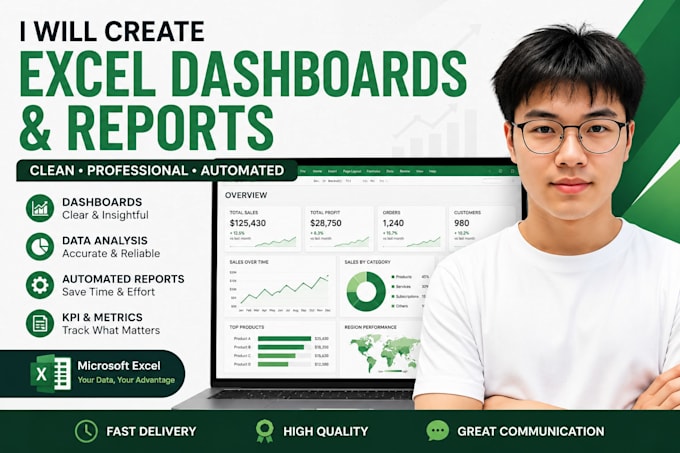 create automated excel dashboards and reports