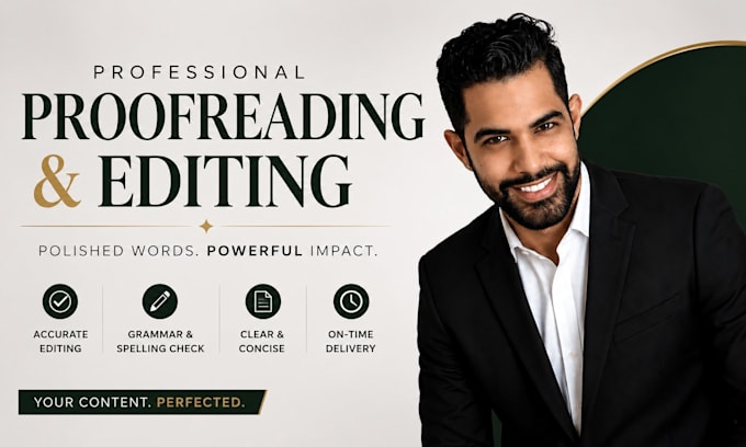 provide expert proofreading and editing services