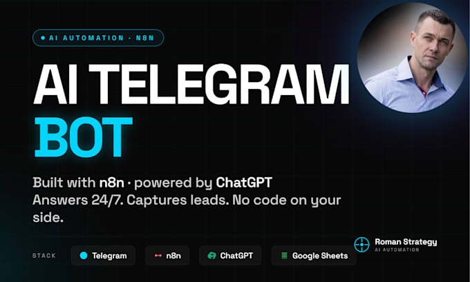 build smart ai telegram bot with chatgpt for your business