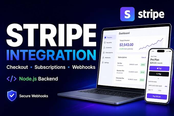 integrate stripe checkout, subscriptions, and webhooks in node js
