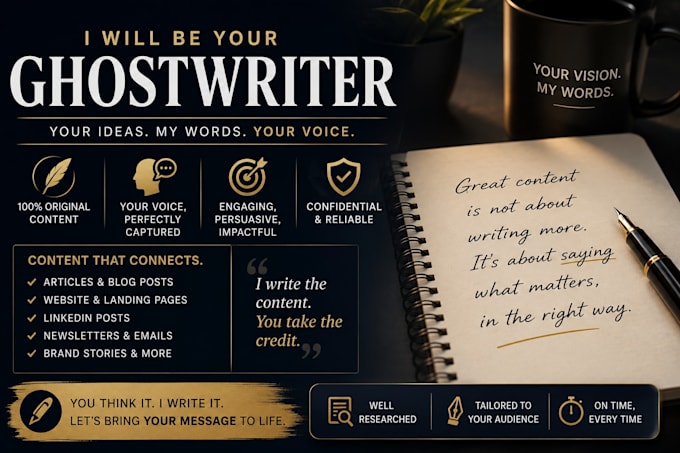 ghostwrite your ai, startup, and personal brand content