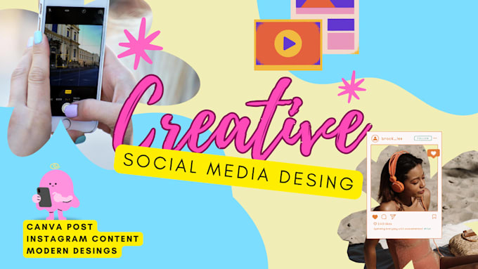 desing creative canva social media post for your business