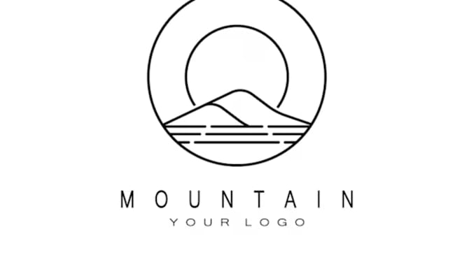 do logo in continuous line, line art, minimalist