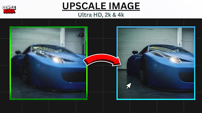 enhance and upscale any image to HD, 4k quality