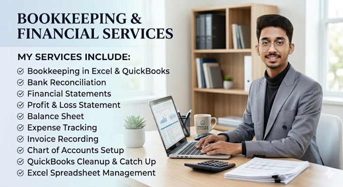 professionally do bookkeeping in ms excel and quick books