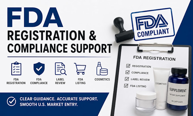 help with fda registration compliance listing and label review documentation