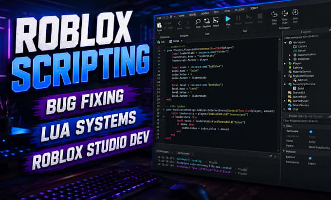 script advanced roblox systems fix bugs and develop roblox games