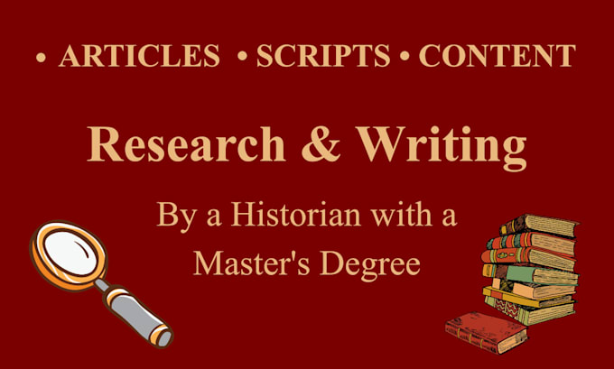 write research based articles, blogs and scripts