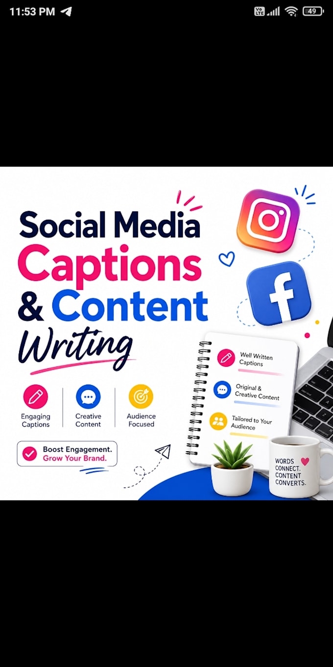 write engaging social media captions and content using ai
