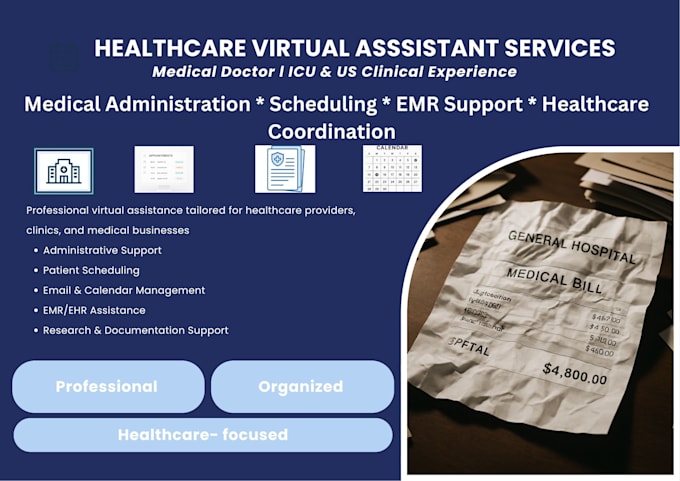 be your professional medical virtual assistant