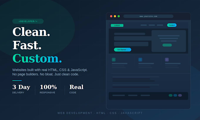 build a clean, responsive website