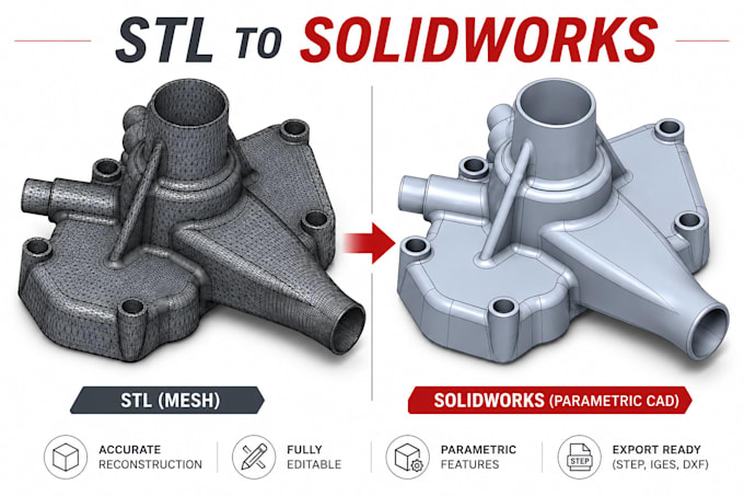 convert stl mesh into editable parametric cad model