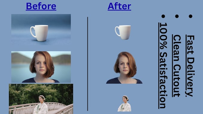 do professional background removal and photo cutout