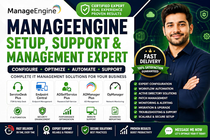 customize, troubleshoot, migrate, optimize, and fully support your manageengine