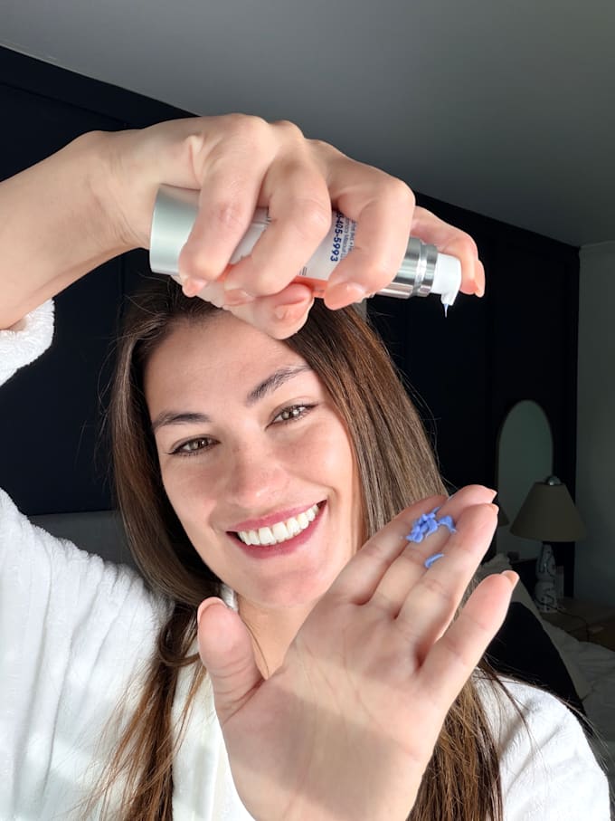 be you american female ugc creating skincare, health and wellness, lifestyle