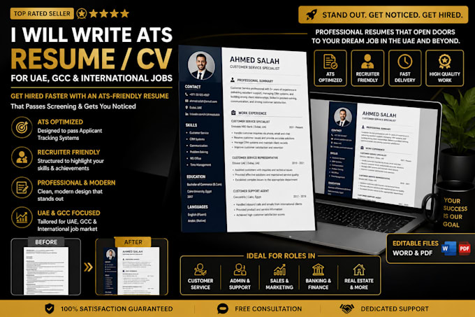 iwrite ats resume CV for uae gcc and international jobs