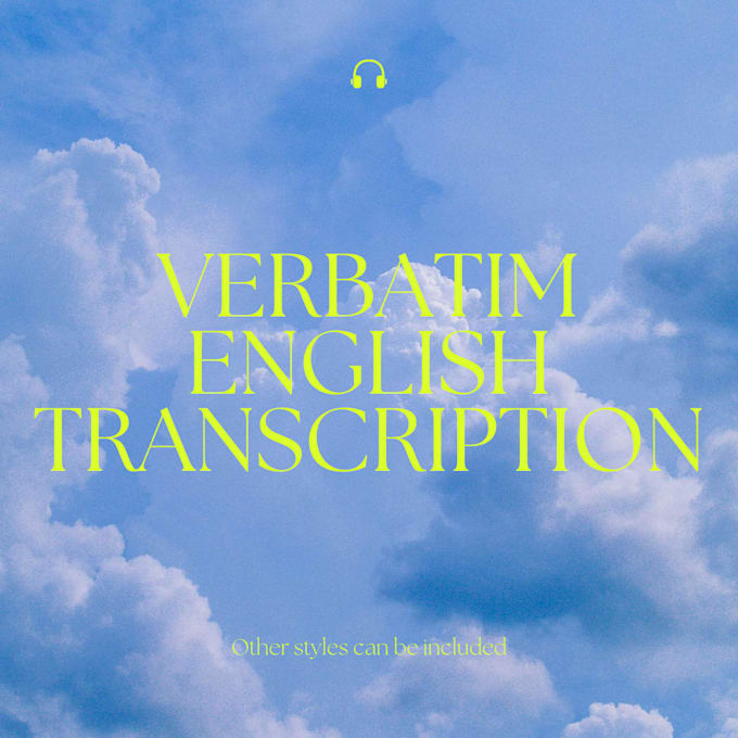 transcribe any english audio