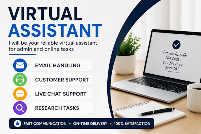 be your virtual assistant for admin and online task