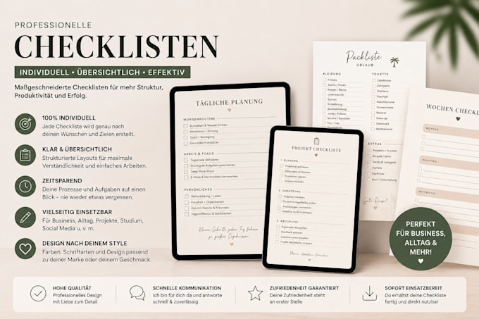 create you checklist for anything you need