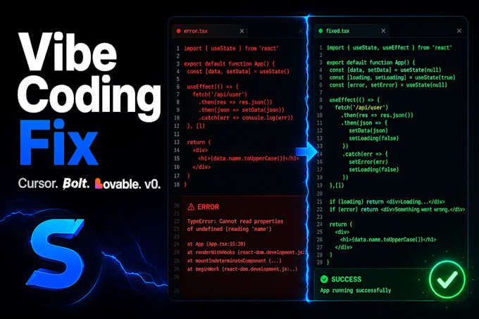fix debug and deploy your ai generated react or nextjs app