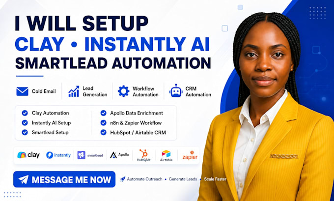 Setup instantly ai smartlead ai clay com cold email lead generation ...