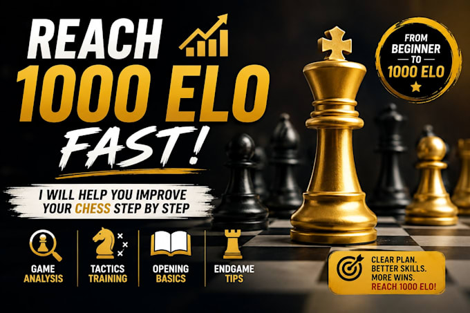 teach you how to improve to 1000 elo quickly