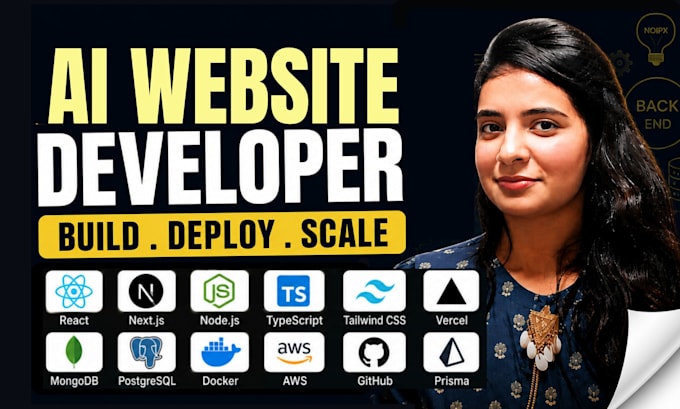 full stack ai web developer for saas, ai web app, ai software developer