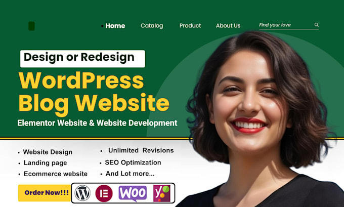 design wordpress website development redesign wordpress elementor blog website