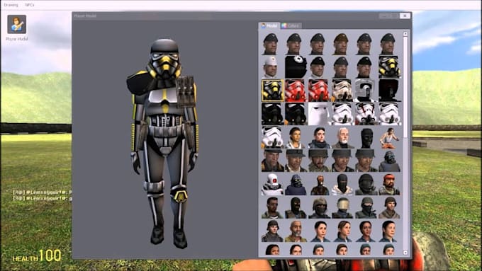 develop custom garrys mod addon port characters npcs and player models