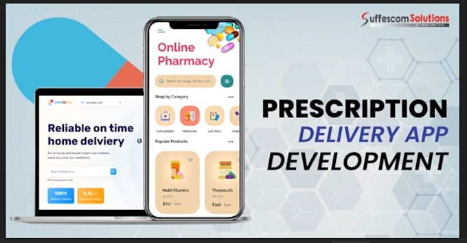 develop pharmacy delivery app, prescription refill app, health product app