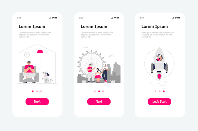 design onboarding and splash screens for your mobile app
