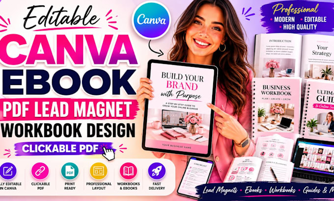 design editable canva ebook PDF lead magnet workbook template