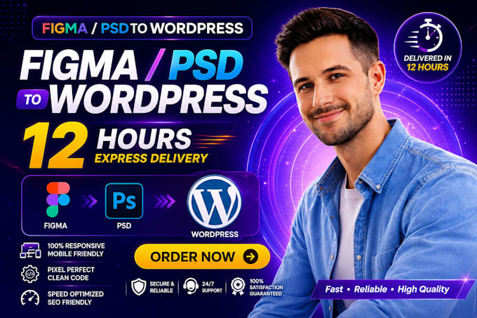 website figma to wordpress landing page wordpress website development