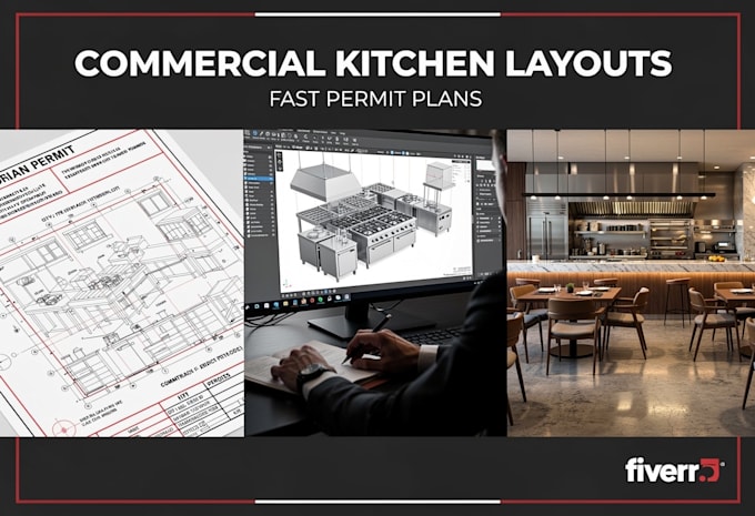 create restaurant permit drawings and commercial kitchen layouts