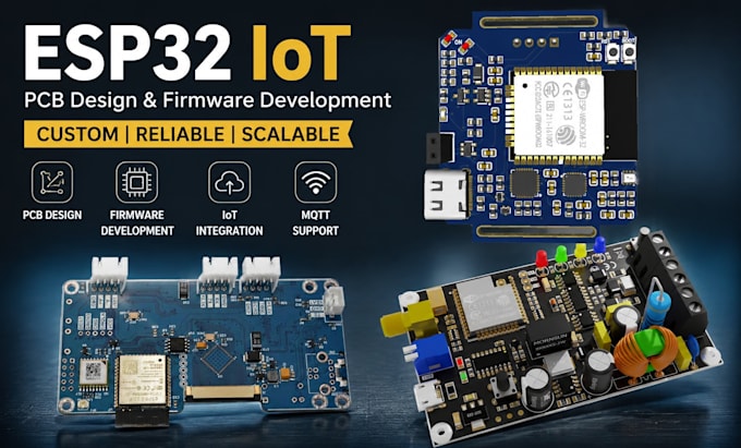 create industrial esp32 iot hardware with rs485 modbus and pcb design