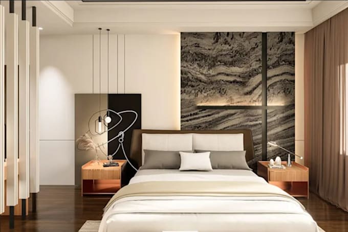 do interior design, room decor, and realistic 3d rendering