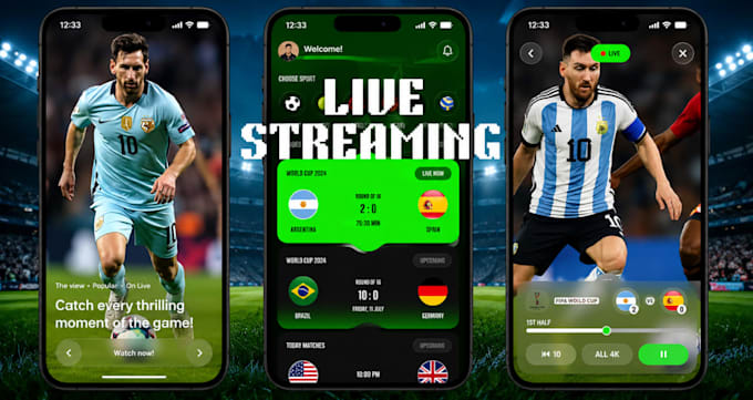 develop live streaming app video streaming website ott iptv platform