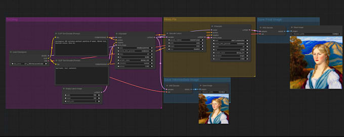 create a custom comfyui workflow for stable diffusion, flux ai automation runpod
