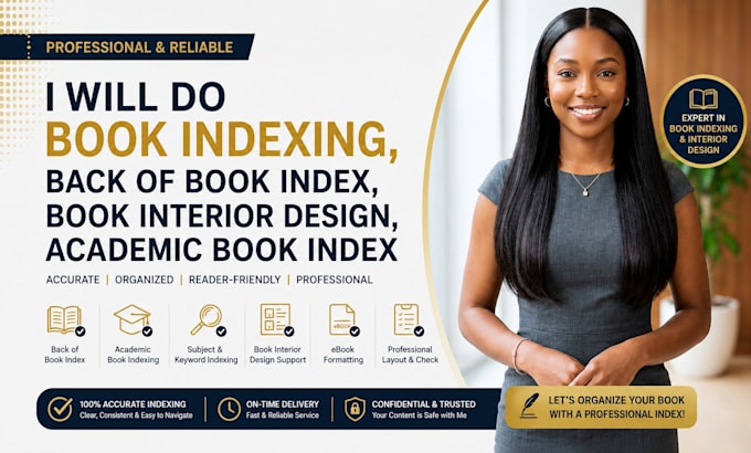 Do book indexing, back of book index , book interior design, academic ...