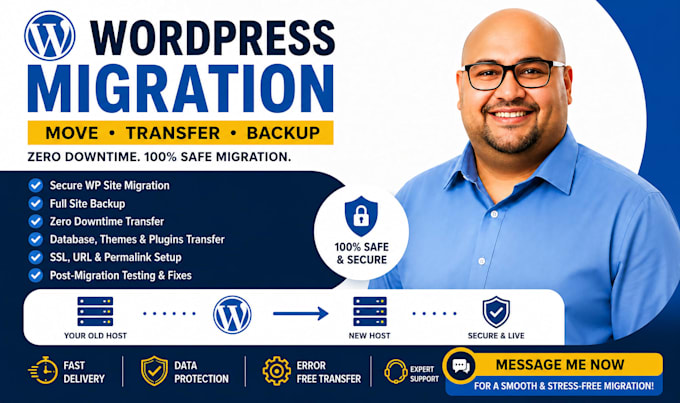 move wordpress, transfer website and do wordpress migration