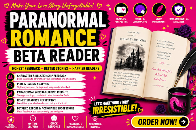 beta read your wolf shifter romance and paranormal romance novel beta reading