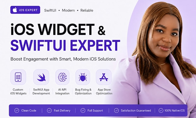 develop custom ios widgets and modern swiftui app UI