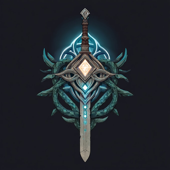 design a custom fantasy, rpg, sci fi animated game logo