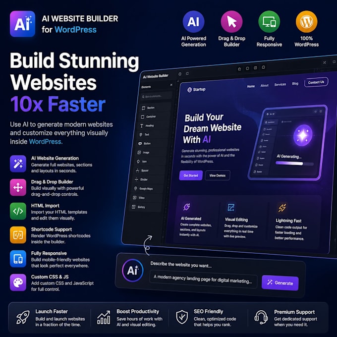 convert any design to wordpress in 2 hours